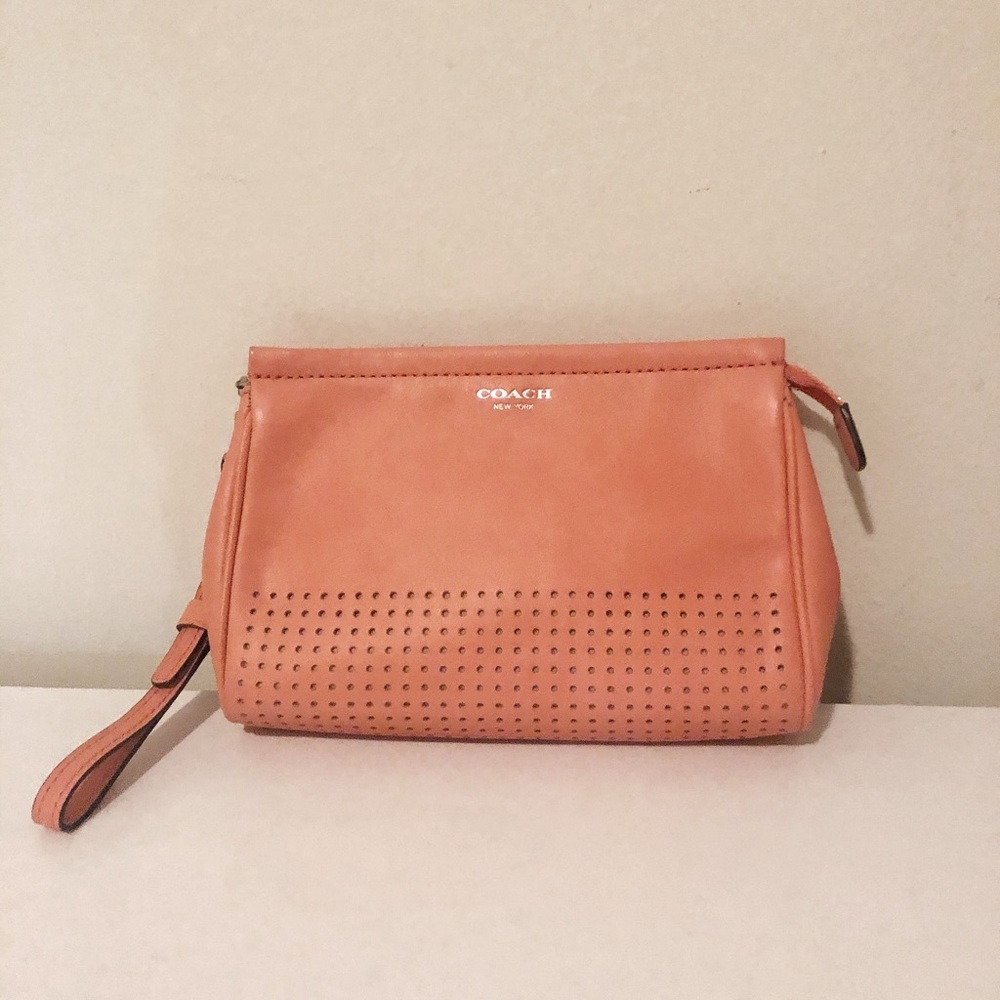 Coach pink clutch